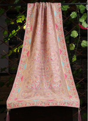 Onion Pink Festive Wear Velvet Dupatta