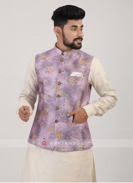 Onion Pink Nehru Jacket