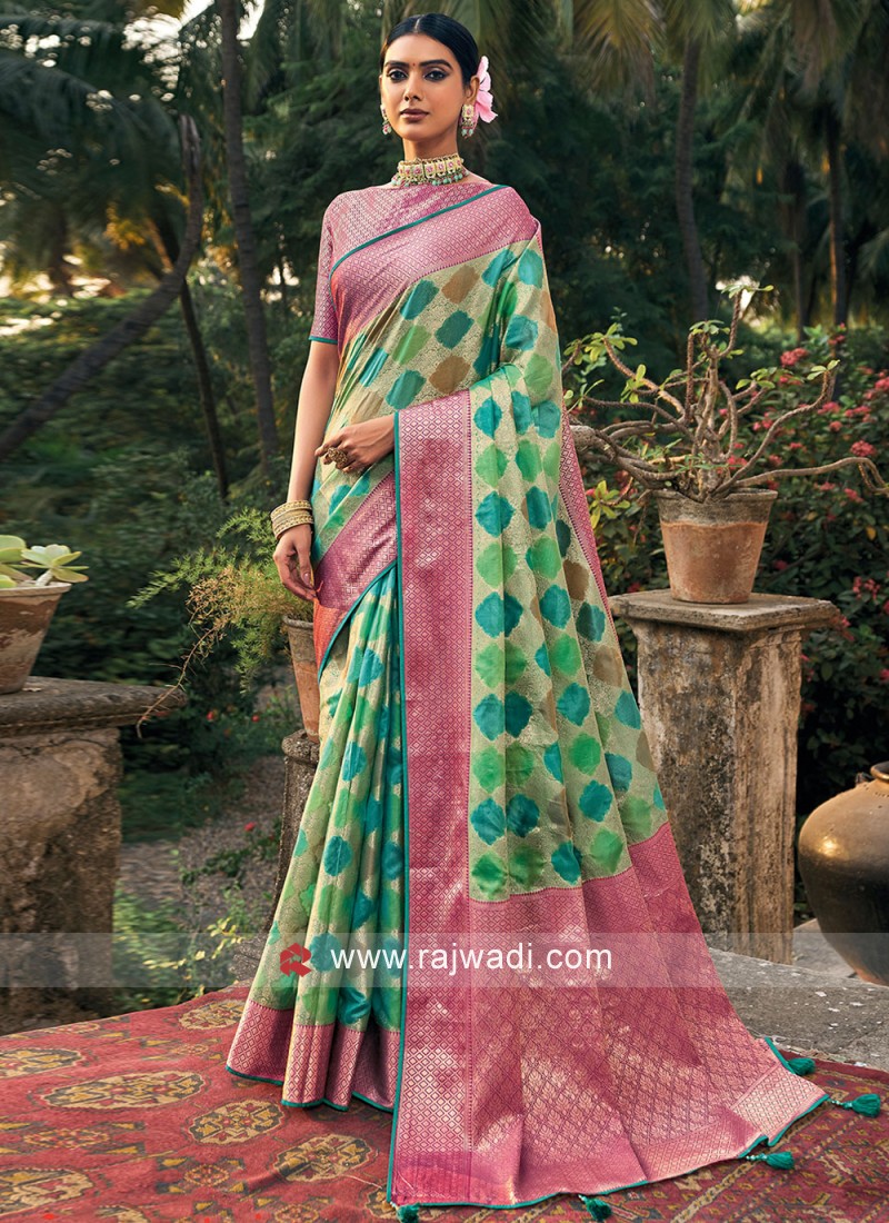 Designer 2024 organza saree