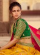 Opulent Silk Yellow Patch Border Lehenga Choli