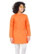 Solid Orange Color Kurta Pajama