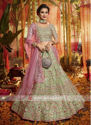 Organza Embroidery Lehenga Choli