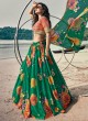 Organza Green Lehenga Choli