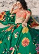 Organza Green Lehenga Choli