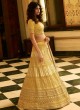 Organza Lehenga Choli in Yellow