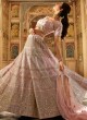 Organza Pink Lehenga Choli