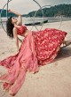 Organza Red Lehenga Choli