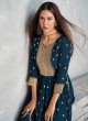 Orphic Embroidered Blue Faux Georgette Designer Pakistani Suit