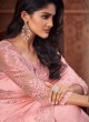 Outstanding Pink Patch Border Designer Saree