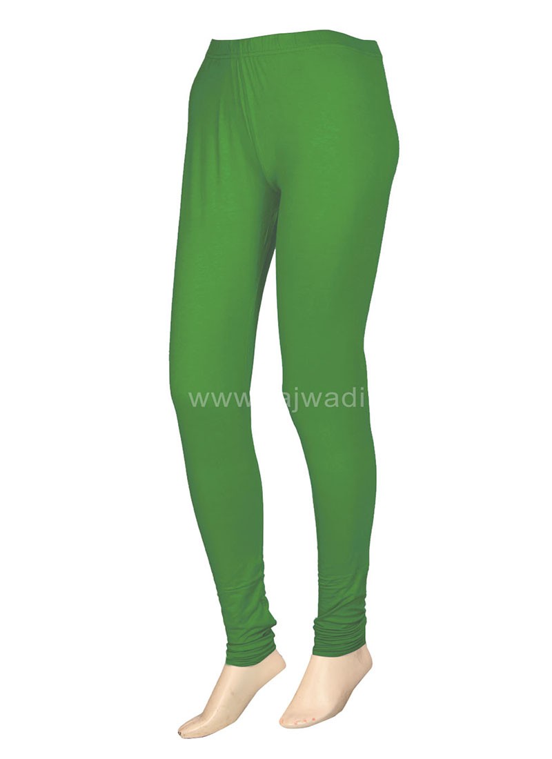 Solid Color Lycra Leggings in Green : BNJ813