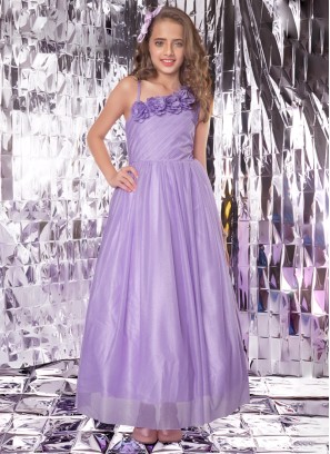 Party Wear Designer Lilac Gown
