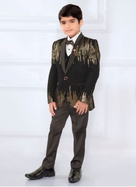 Party Wear Imported Fabric Suit With Sequins Work