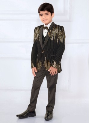 Party Wear Imported Fabric Suit With Sequins Work