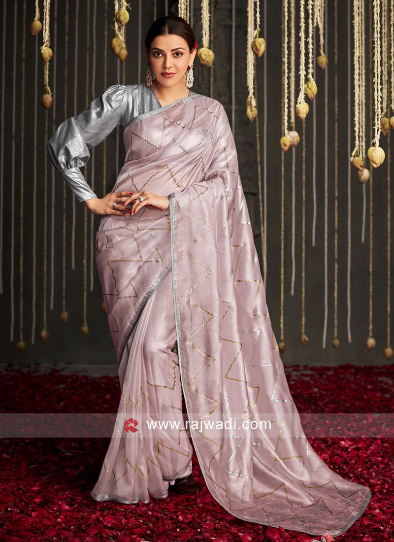 Light Pink Art Silk Plain Anmol Elegance Designer Saree 9014 - Womenz  Fashion