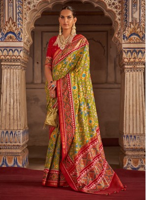 Pink Designer Silk Classic Saree