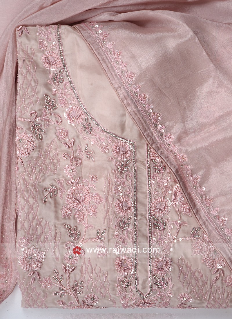 Buy Pink Dress Material for Women by SATRANI Online | Ajio.com