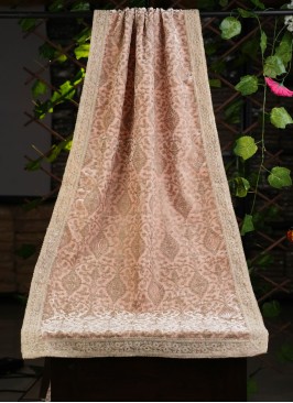 Peach Groom Wear Dupatta In Velvet