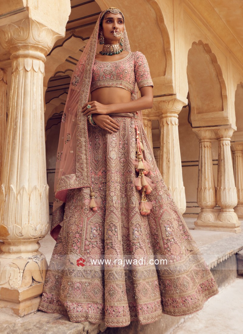 Peach Lehenga with Long Shirt for Indian Bridal Wear - CUSTOM SIZE |  Pakistani bridal wear, Indian wedding dress, Pakistani fashion