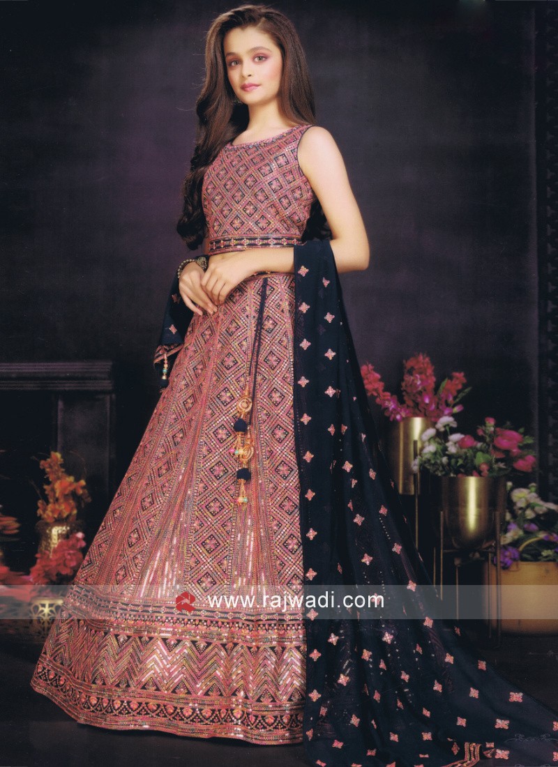 Designer lengha hot sale for girls