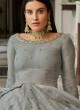 Phenomenal Organza Embroidered Grey Bollywood Lehenga Choli