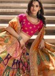 Multicolored Woven Banarasi Silk Wedding Lehenga Choli