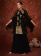 Black Georgette Trendy Sharara Set