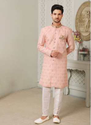 Pink And White Thread Men