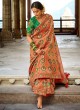 Pink Banarasi Silk Patch Border Designer Saree