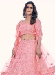 Designer Pink Embroidered Bridesmaid Lehenga Choli