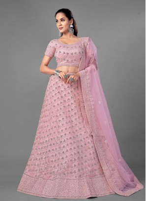 Pink Dori Work Engagement Lehenga Choli