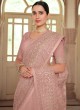 Pink Georgette Reception Trendy Saree