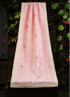 Pink Groom Wear Lucknowi Dupatta