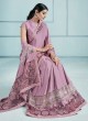Pink Lycra Wedding Designer Saree