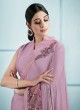 Pink Lycra Wedding Designer Saree