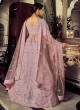 Dusty Rose Pink Emboidered Georgette Lehenga Choli