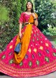 Deep Pink Sequins Silk Lehenga Choli