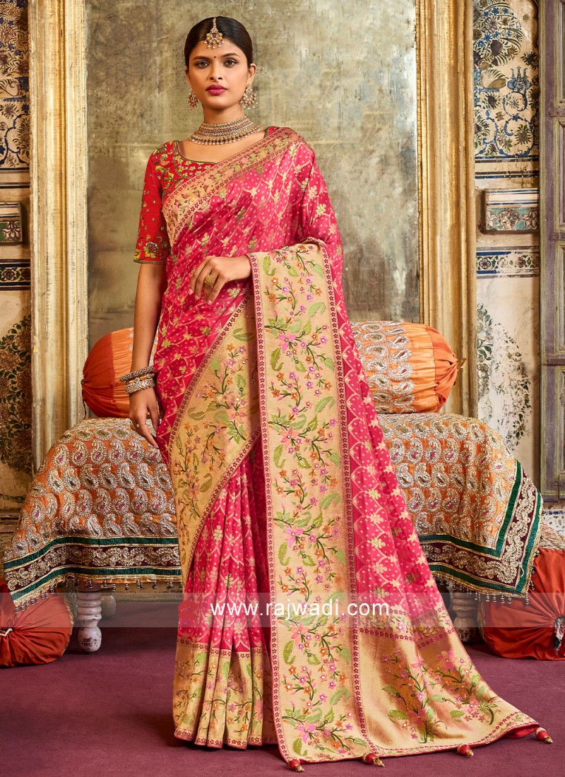 Designer work sarees with hot sale price