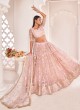 Pink Sequins Designer Net Lehenga Choli