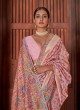 Pink Weaving Ceremonial Traditional Saree