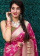 Pink Weaving Classic Designer Saree