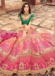 Wedding Wear Pink Designer A Line Lehenga Choli