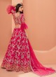 Pink Wedding Net Lehenga Choli