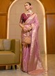 Pink Zari Woven Classic Satin Silk Saree