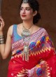 Praiseworthy Silk Red Weaving Trendy Saree