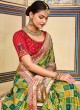 Green Woven Classic Silk Saree