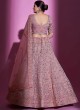 Designer Mauve Swarovski Embellished Lehenga Choli