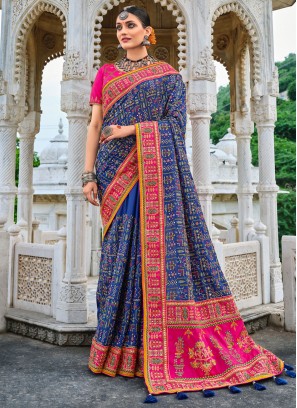 Prime Blue Engagement Classic Designer Saree