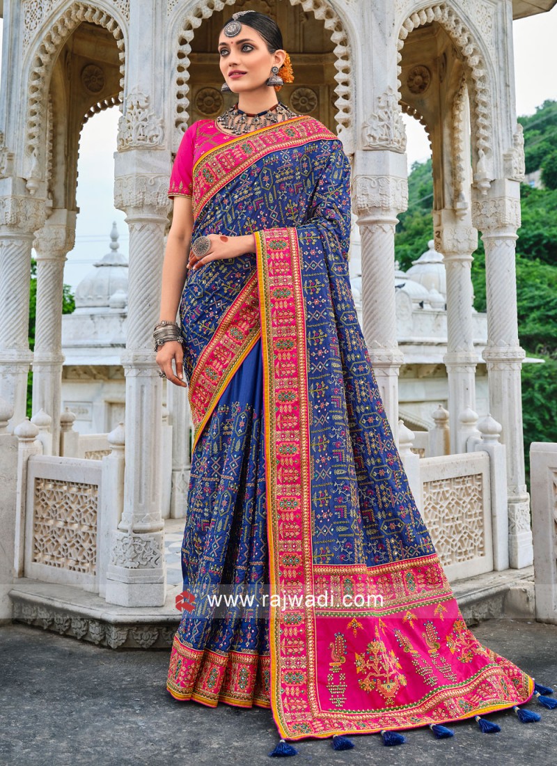 Buy Pink Sequins Shimmer Saree - Koskii