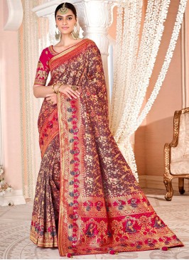 Prime Silk Weaving Multi Colour Classic Saree