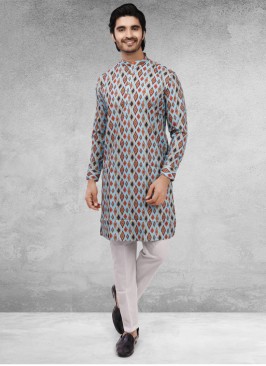 Printed Kurta Pajama For Men